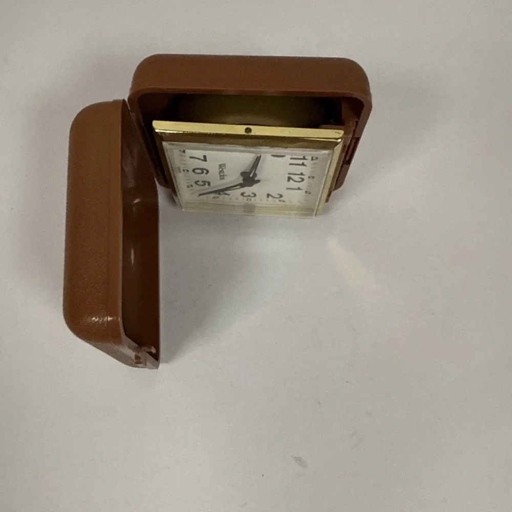 Westclox Vintage 60s Wind-Up Alarm Clock Desk Table Travel Office Mechanical - Picture 4 of 5